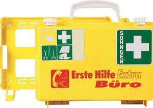 Erste-Hilfe-Koffer Extra Büro, DIN 13157, gelb