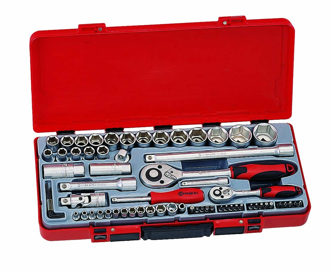Steckschlüssel-Satz 1/4 und 1/2 Zoll 67-teilig 1 Steckschlüssel-Satz 1/4 und 1/2 Zoll 67-teilig