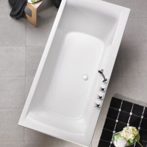 Badewanne Rosa, weiß