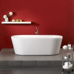 Freistehende Badewanne Flora, 1795x800/440mm, weiß