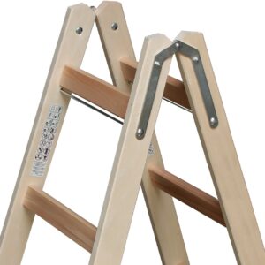 Sprossen-Doppelleiter Holz