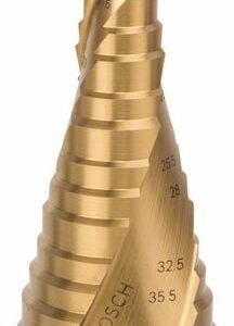Stufenbohrer HSS-TiN, für Kabelverschr.,
