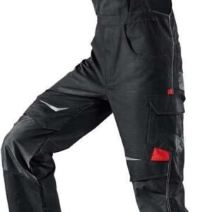 Latzhose Pulsschlag schwarz-rot