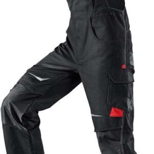 Latzhose Pulsschlag schwarz-rot