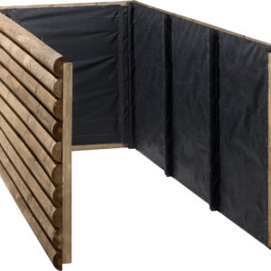 Hochbeet Halbrundriegel, teakbraun