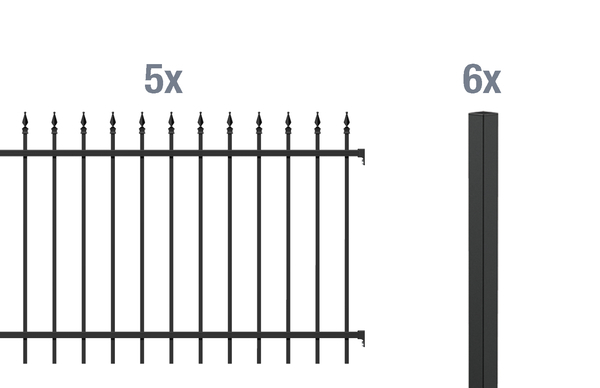 Grundset Zierzaun Chaussee 10m 1 Grundset Zierzaun Chaussee 10m