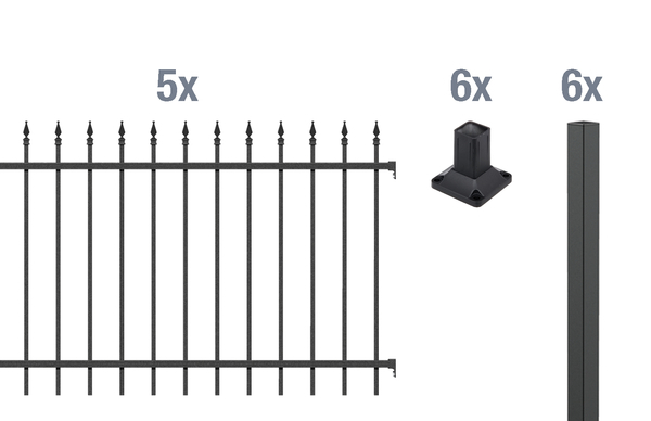 Grundset Zierzaun Chaussee 10m 1 Grundset Zierzaun Chaussee 10m