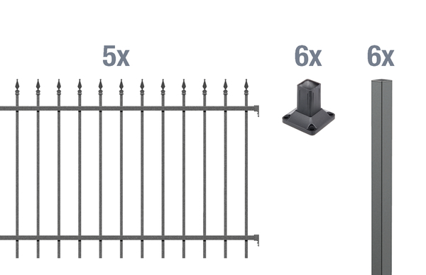 Grundset Zierzaun Chaussee 10m 1 Grundset Zierzaun Chaussee 10m