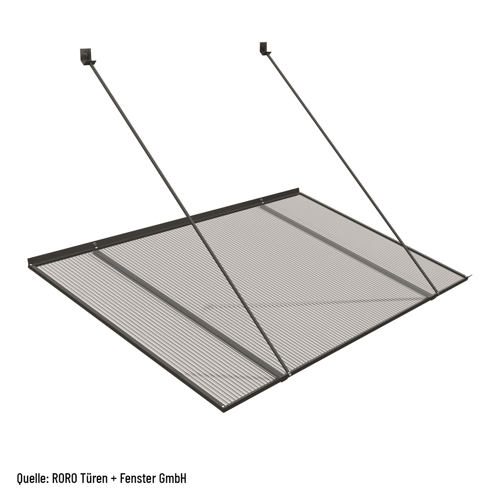 Vordach anthrazit, 1.200x700x710mm 1 Vordach anthrazit, 1.200x700x710mm