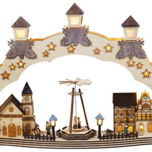 XXL-Lichterbogen-LED "Stadt" mit bewegl.