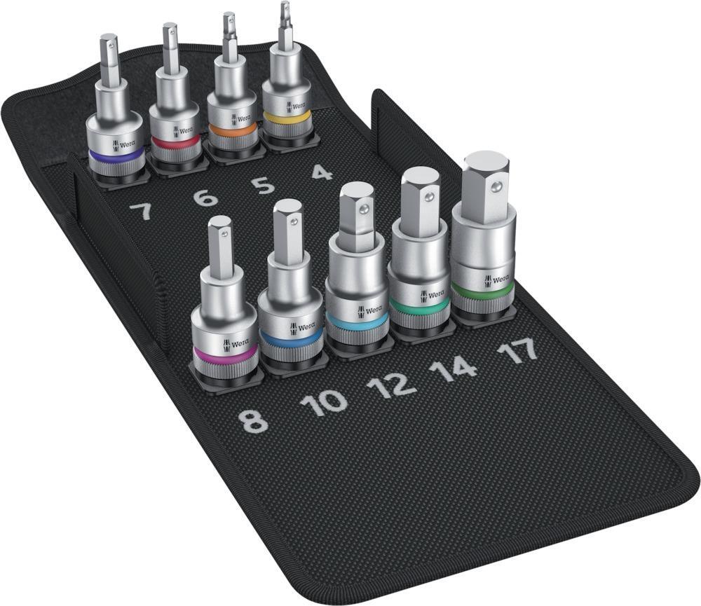 Schraubendr.Eins.Grt.1/2" 9tlg. Hex m.Haltef. 1 Schraubendr.Eins.Grt.1/2" 9tlg. Hex m.Haltef.