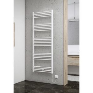 Steckerfertiger Handtuch-Wärmekörper alpinweiß