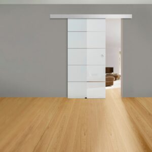 Glasschiebetür Blockstreifen