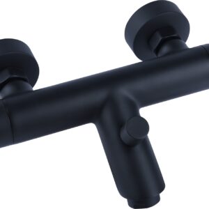 NOIR ROUND Bade-Thermostat, schwarz