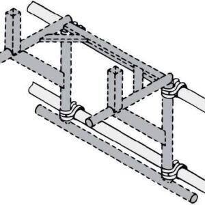 Gerüstbefestigung für Trägergestell