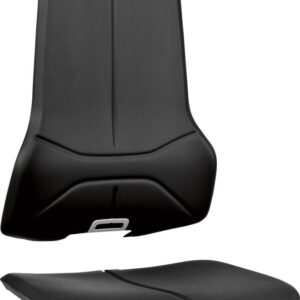 Polsterelement schwarz Kunstleder