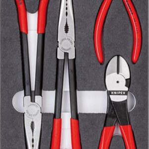 Zangen-Set KFZ 4tlg.Schaumeinlage Knipex
