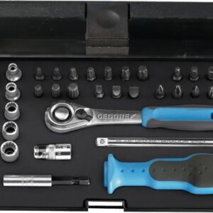 Steckschlüssel-Satz 1/4" D20KMU-20 37-teilig GEDORE