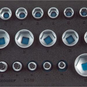 Werkzeugmodul CT1/3 Steckschlüsseleinsätze 6-kant GEDORE