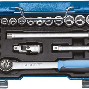 Steckschl.-Grt. 1/2" 19tlg. 19 JMU- 3 Gedore