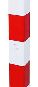 Absperrpfosten 70x70 r/w umlegbar 900 mmZyl.-schl