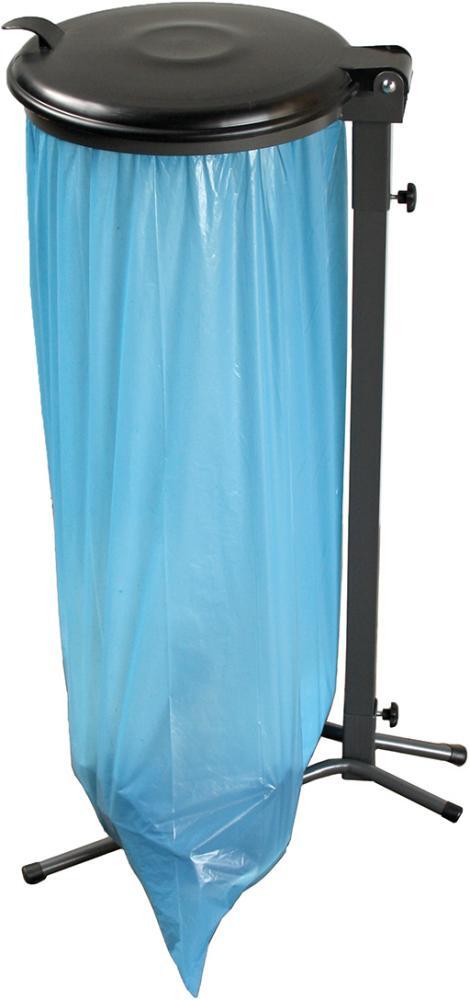 2280326 muellsackstaender 70 120 l gruen m k deckel grau