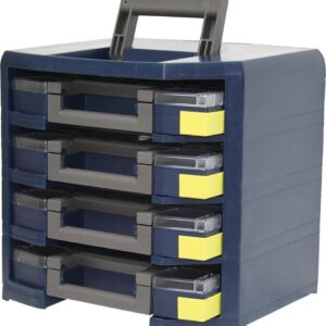 Trageschrank HandyBoxxserPolypropylen mit 4 Sortimentskoffern bl