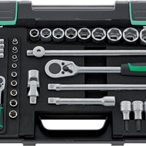 Steckschl.-Grt. 1/4"+1/2"38tlg. 40/52/27/11