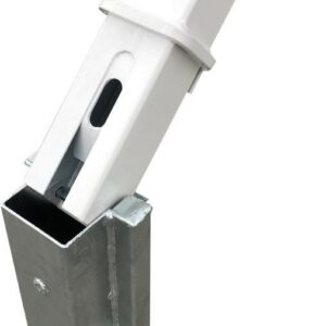 Absperrpfosten 70x70 r/w umlegbar 1300 mm