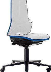 Basisstuhl ESD NEON 2 blau mit Rollen synchro