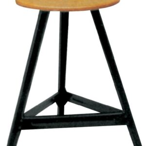 Bandstahl-Hocker 3 Beine, H600 mm RAL9005