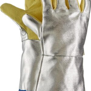 Hitzeschutzhandschuh Aramid,Alu,5-Finger,38cm