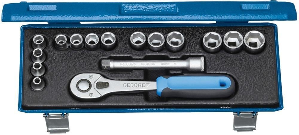 2285570 steckschluessel satz 3 8 30jmu 10 16 teilig gedore