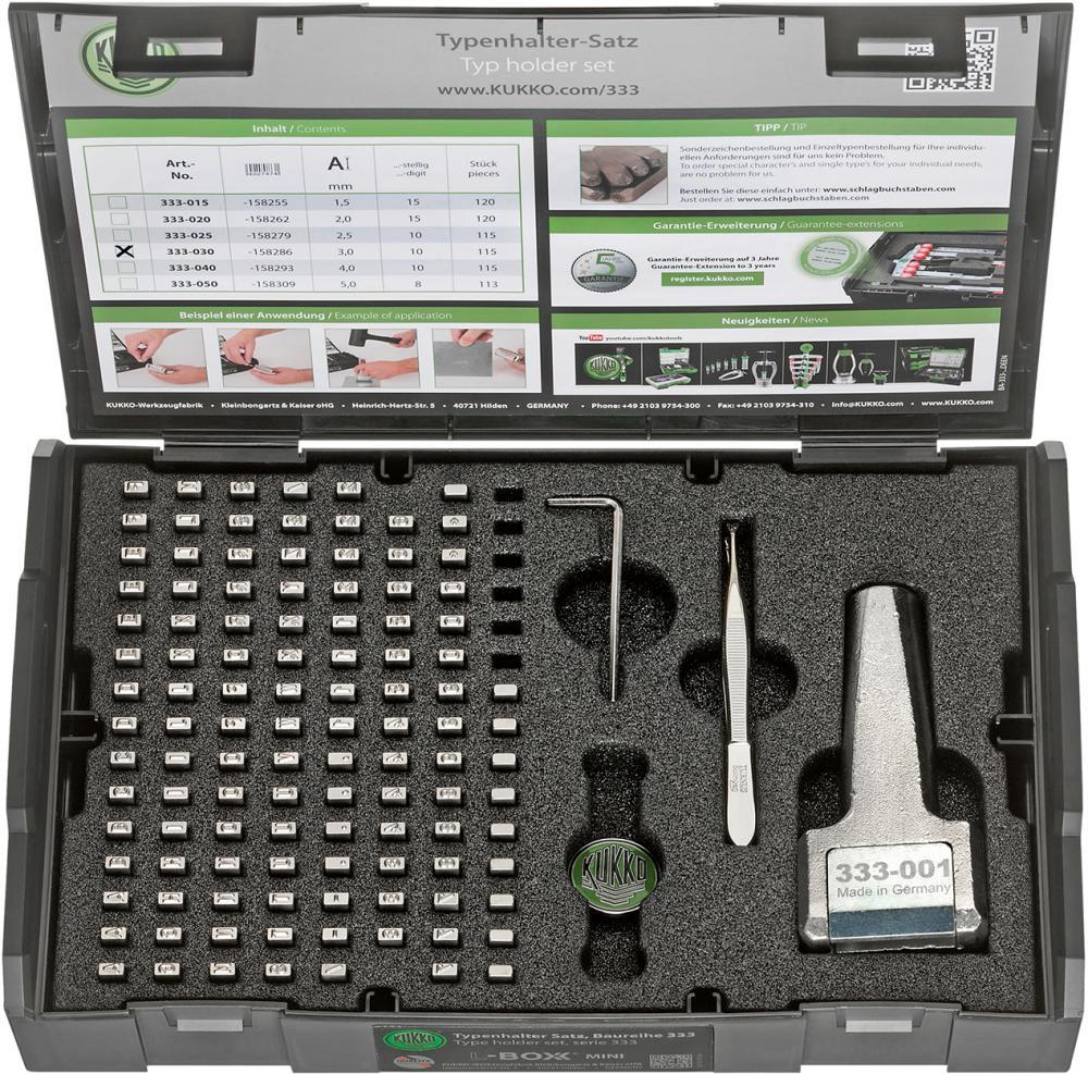 Typenhalter-Satz Schrifthöhe 3mm TURNUS 1 Typenhalter-Satz Schrifthöhe 3mm TURNUS