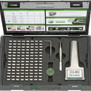 Typenhalter-Satz Schrifthöhe 4mm TURNUS