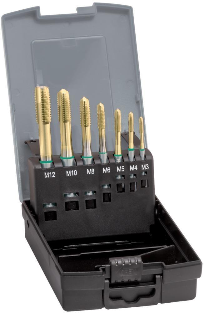 2286600 maschinengewindebohrer set din371 hsse tin typ uni form b m3 m1