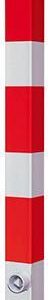 Absperrpfosten 70x70 r/w herausnehmbar 1400 mm