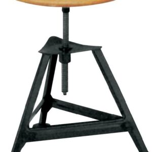 Bandstahl-Drehhocker 3 BeineH400-600mm RAL9005