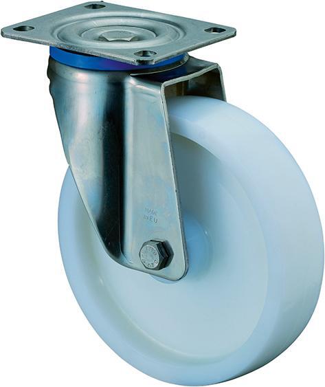 2292849 lenkrolle 150mm hs100 platte kst weiss er rl hs100 b14 150