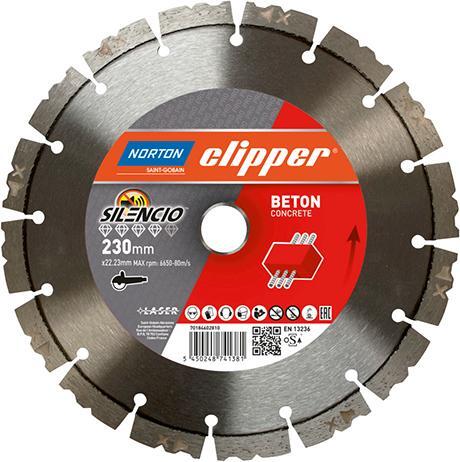 2293058 clipper dia scheibe pro beton silencio 230mm
