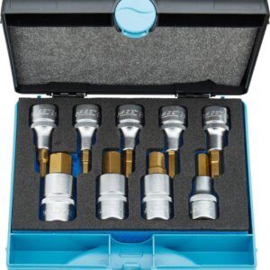 Schraubendrehereinsatz- Satz 1/2" Innensechskant 5-17mm 9-teilig