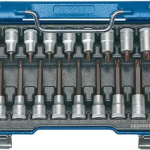 Schraubendrehereinsatz- Satz 1/2" T20 bis T60 18-teilig GEDORE