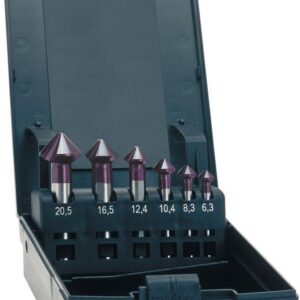 Kegelsenker-Set Advanced TIALN Form C CBN geschliffen 90Grad 6,3