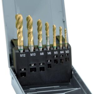 Maschinengewindebohrer- Set DIN371/376 HSSE TiN Form C M3-M12 GÜ