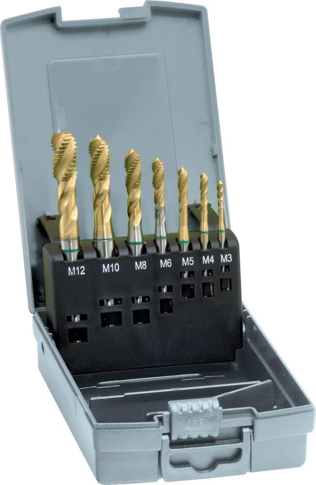 2295680 maschinengewindebohrer set din371 376 hsse tin form c m3 m12 gue