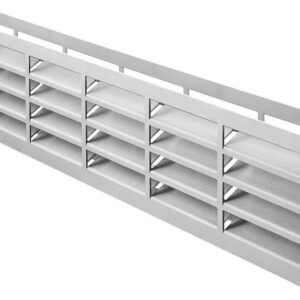 Türlüftung 500 x 100 mm, Edelstahl