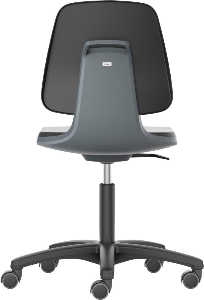 Stuhl Labsit 2 anthrazit Kst.-Leder,m.Rollen 1 Stuhl Labsit 2 anthrazit Kst.-Leder,m.Rollen