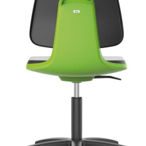 Stuhl Labsit 2 grün Kst.-Leder,m.Rollen