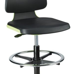 Stuhl Labsit 3 grün Integr.Schaum,m.Fußring