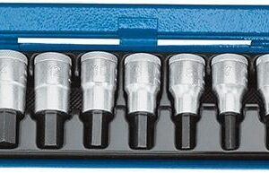 Schraubendrehereinsatz- Satz 1/2" Innensechskant 3/16" bis 5/8"